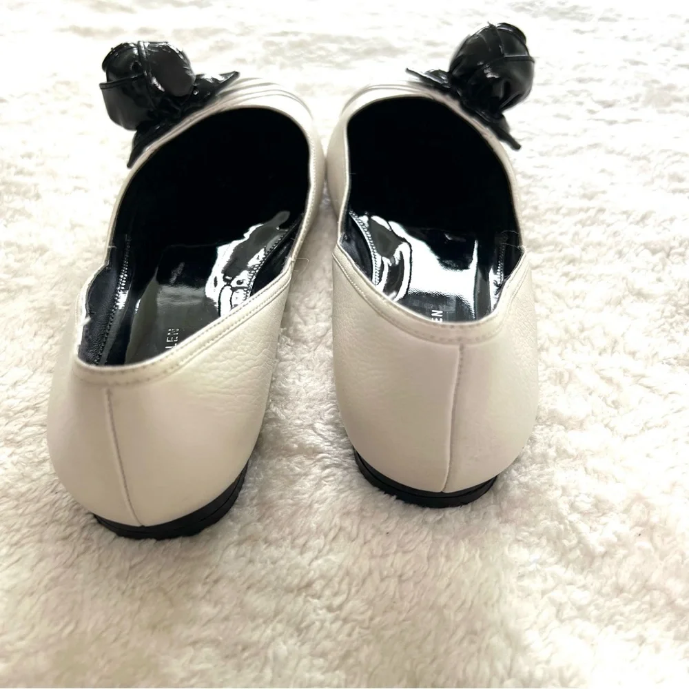 Karen Millen Flats White Black Size 8